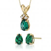Zlatá smaragdová kolekcia s diamantmi Arori