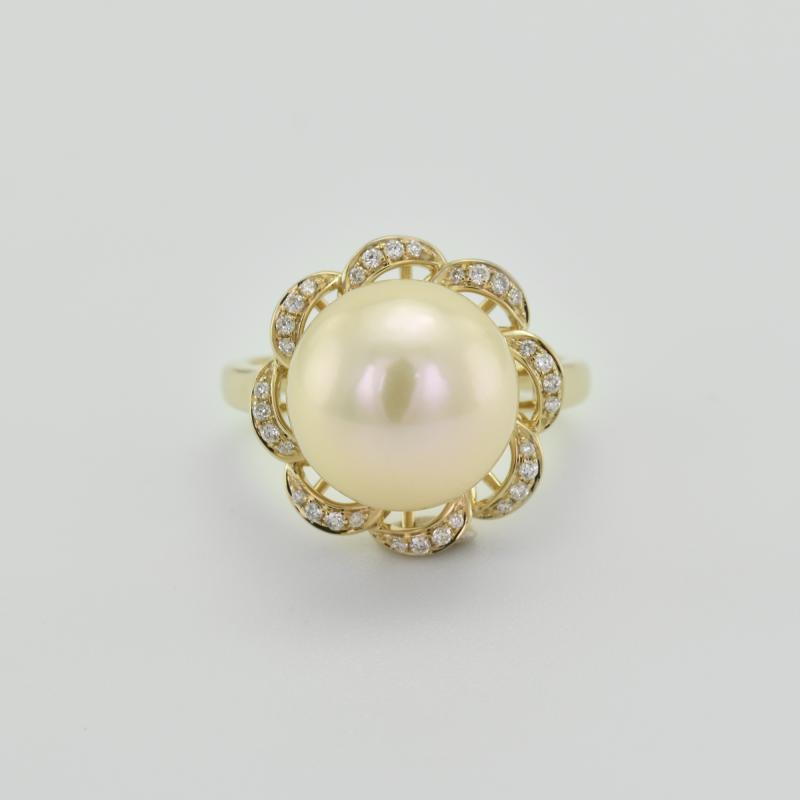 Romantický perlový prsteň 20434