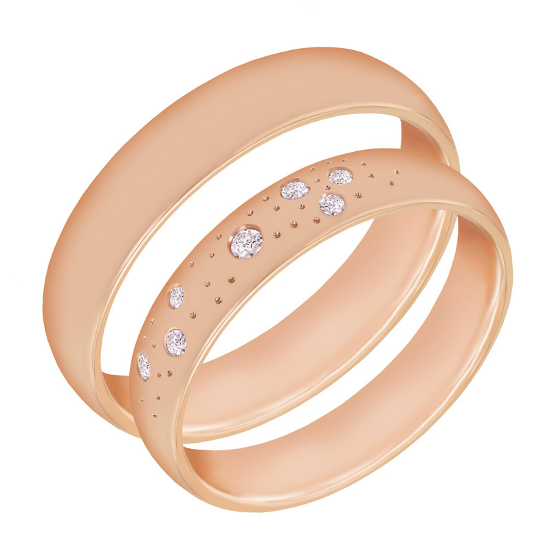 Prstene z ružového zlata 21064