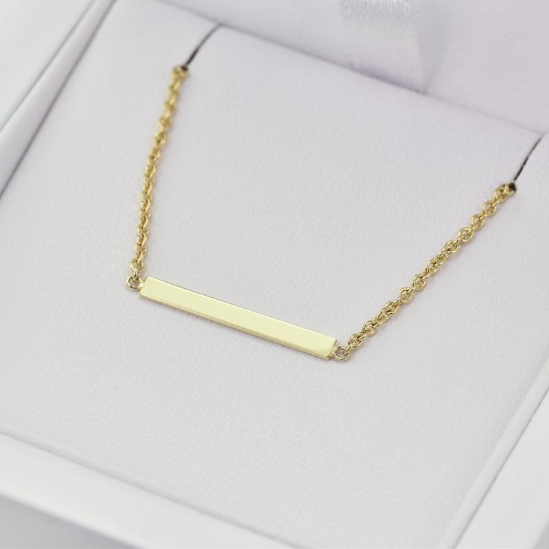 Elegantné minimalistické zlaté náušnice 24614
