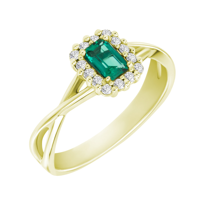 Prsteň s emerald smaragdom 29714