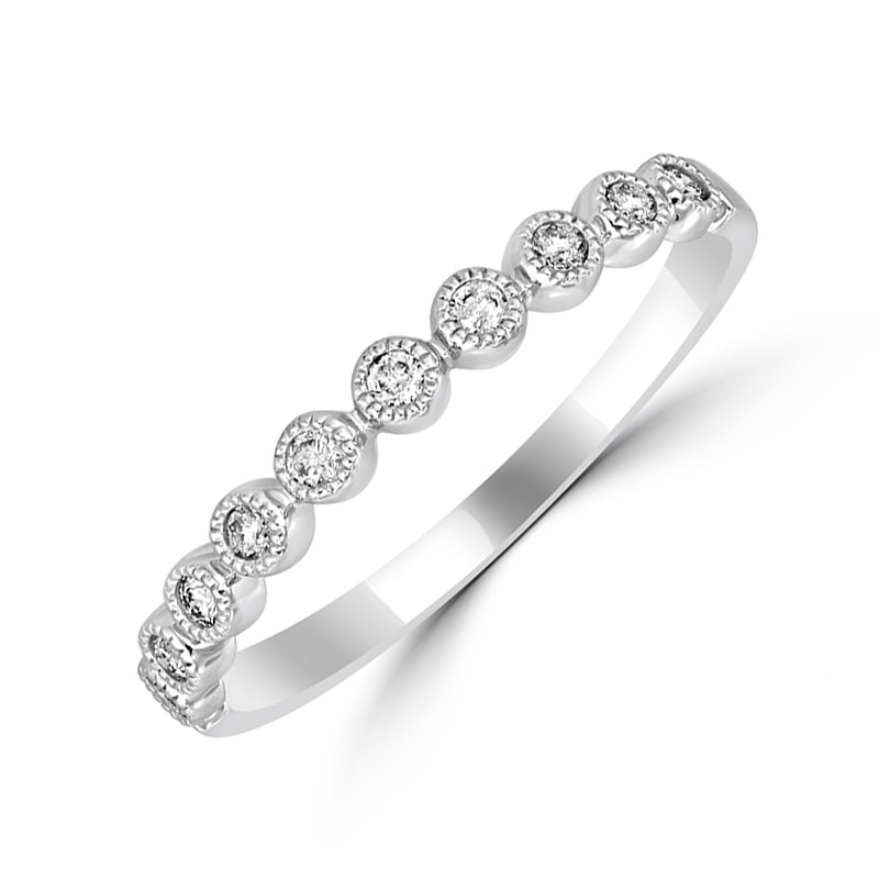 Diamantový eternity vintage prsteň 29844
