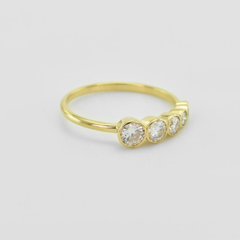 Zlatý fashion prsteň 30584
