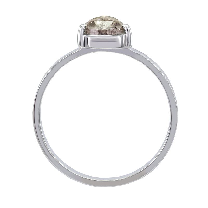 Pear diamant v zlatom prsteni 34304