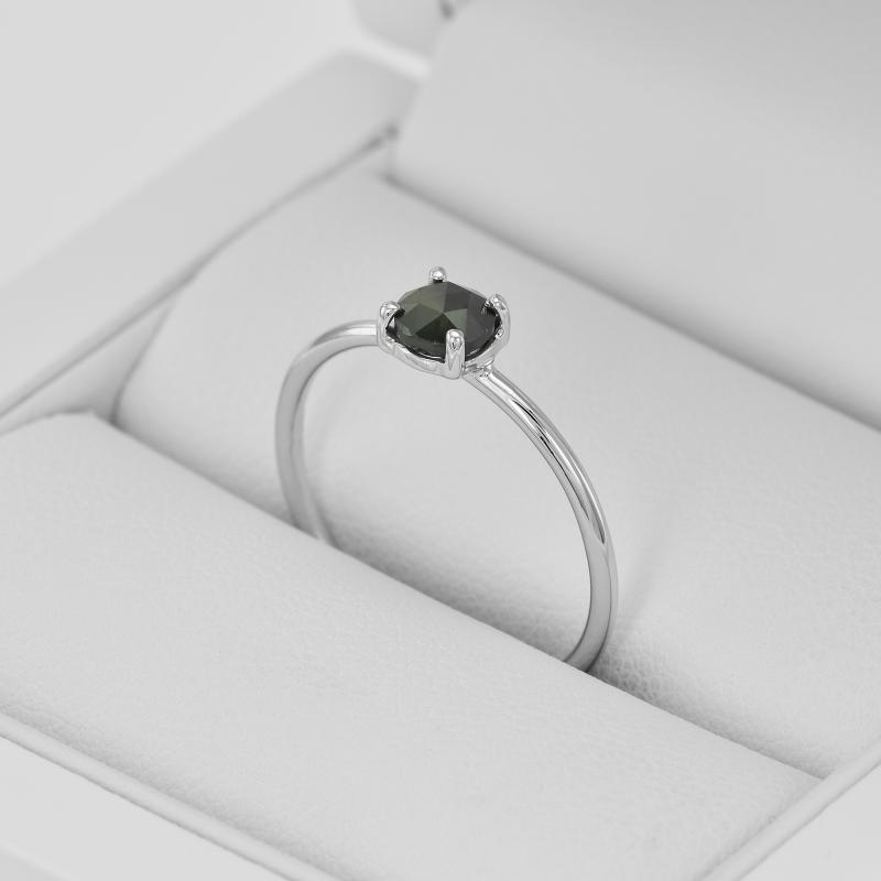 Zásnubný prsteň s čiernym diamantom 36324