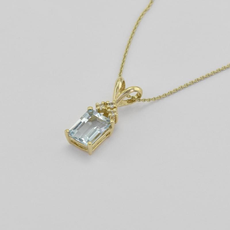 Akvamarínový náhrdelník Edlin 39394