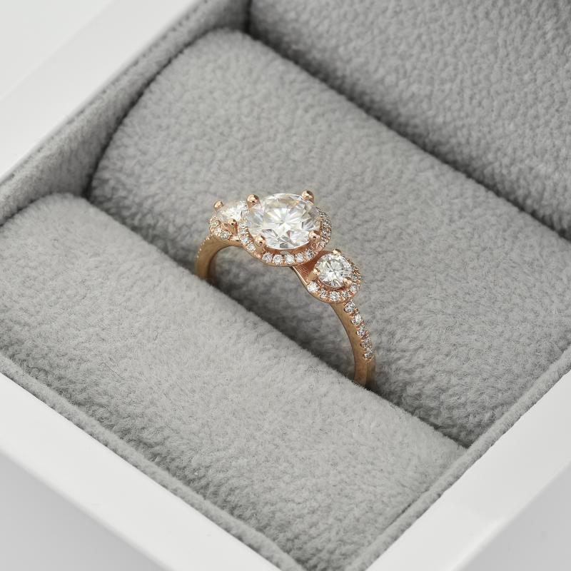 Zásnubný prsteň s diamantmi 42334