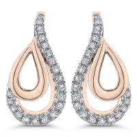 Elegantné diamantové náušnice Franca