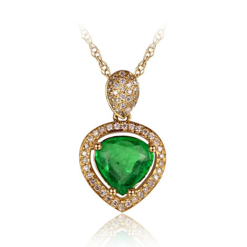 Jemný smaragdový náhrdelník