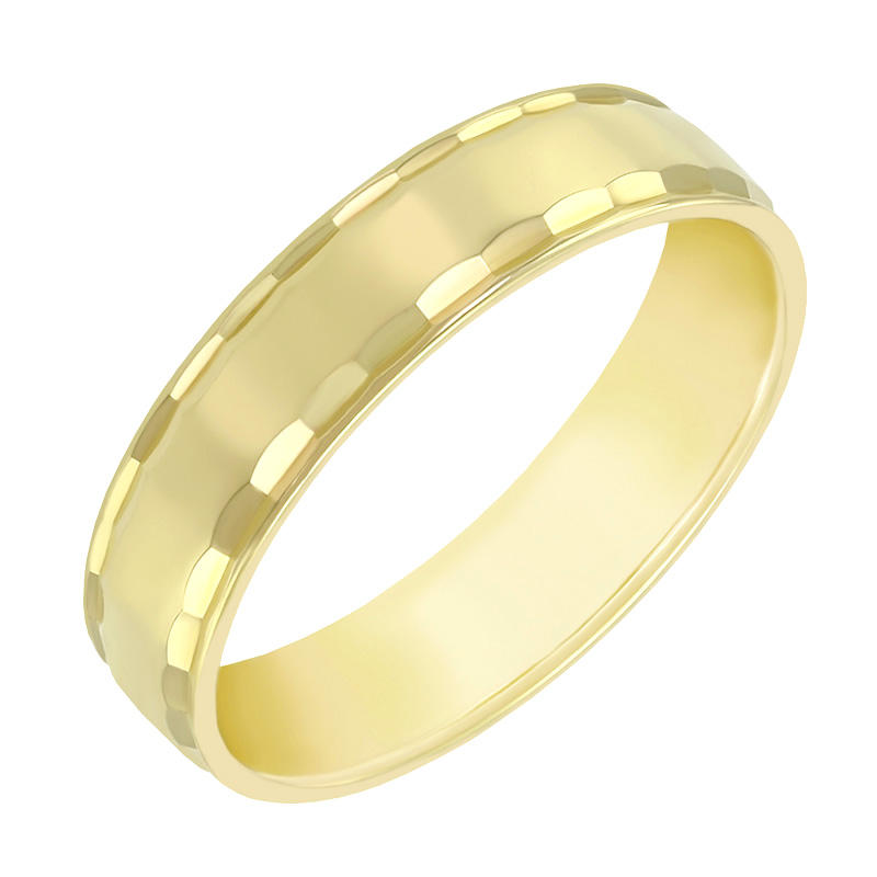 Dámsky zlatý svadobný prsteň 60574
