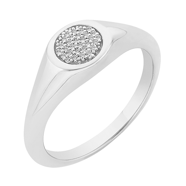 Pečatný prsteň s diamantmi
