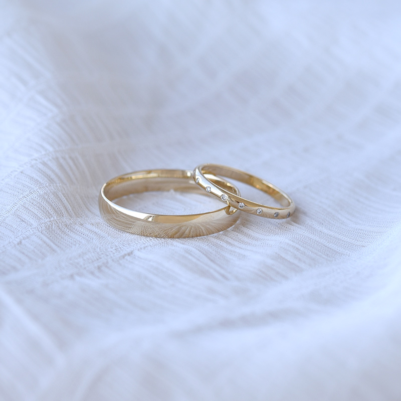 Zlaté svadobné prstene 67104