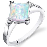 Strieborný prsteň s bielym opálom Laycee