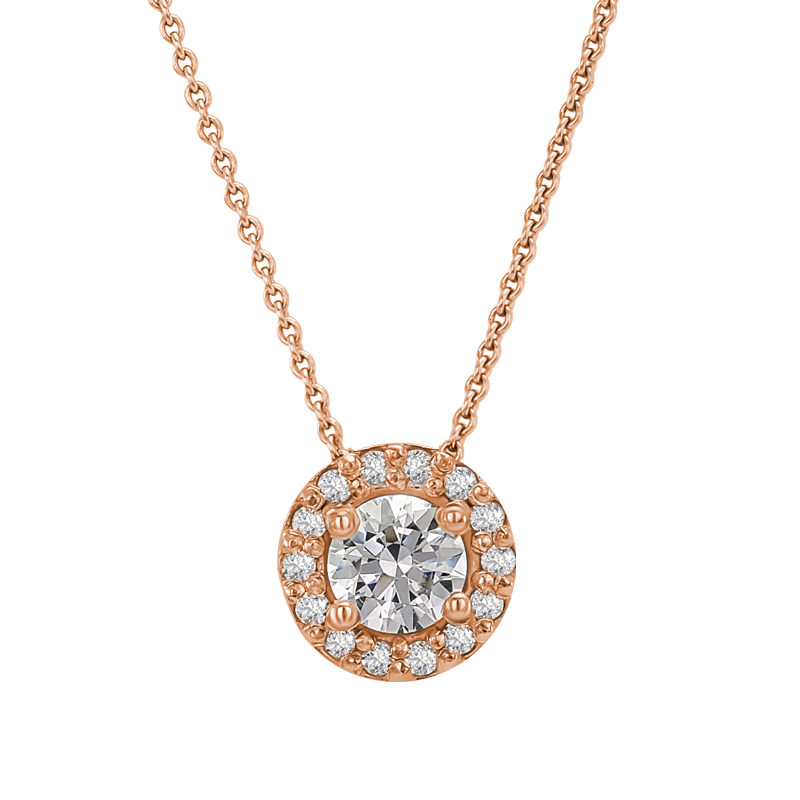 Zlatý náhrdelník s diamantmi 75804