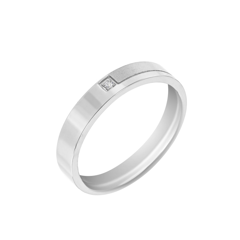 Dámský svadobný prsteň z platiny 76424