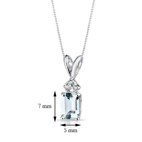 Akvamrínový náhrdelník s diamantmi Edlin 7884