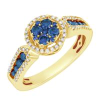 Diamantový zlatý prsteň Rosemary