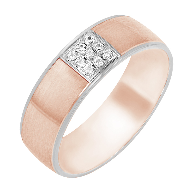 Dámský snubný prsteň z ružového zlata 80404