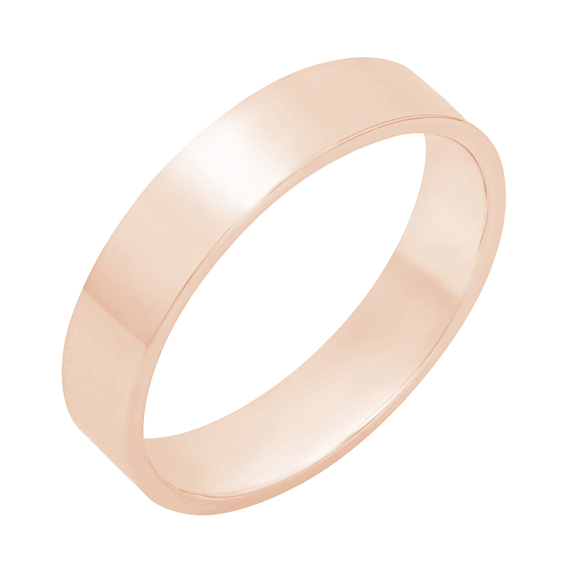 Pánský snubní prsten z růžového zlata 80414