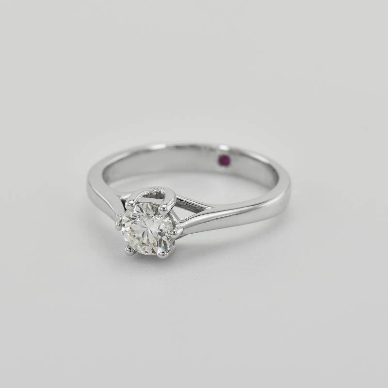 Diamantový prsteň s rubínom 90724