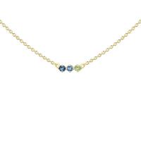 Minimalistický náhrdelník s drahokamami podľa vášho výberu Mina