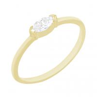 Elegantný prsteň s marquise diamantom Kinney