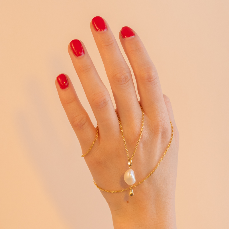 Pozlatený perlový náhrdelník Murillo 101245