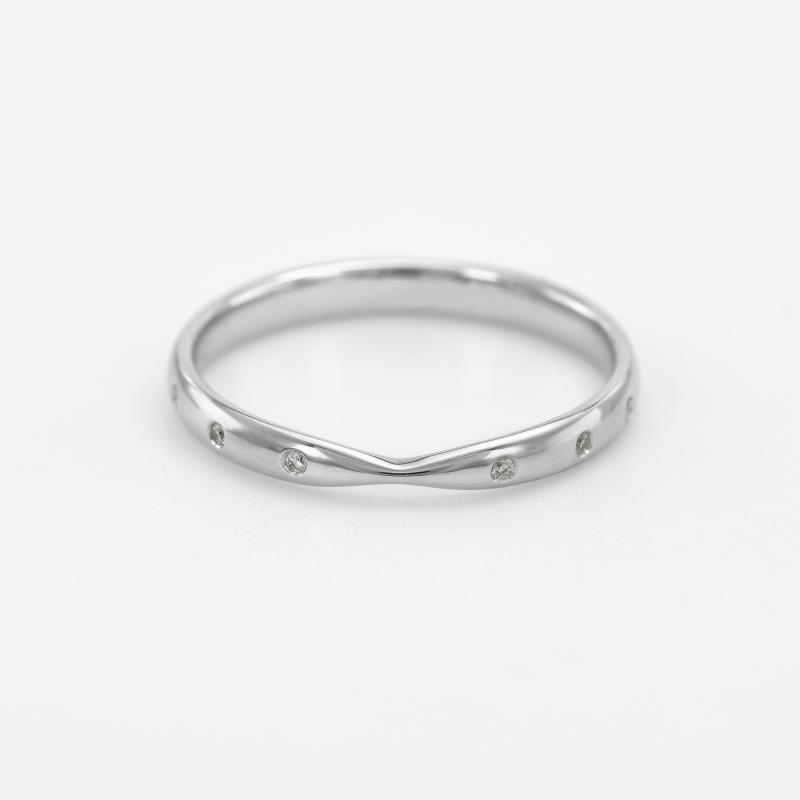 Minimalistický eternity prsteň s lab-grown diamantmi Ovone 101355