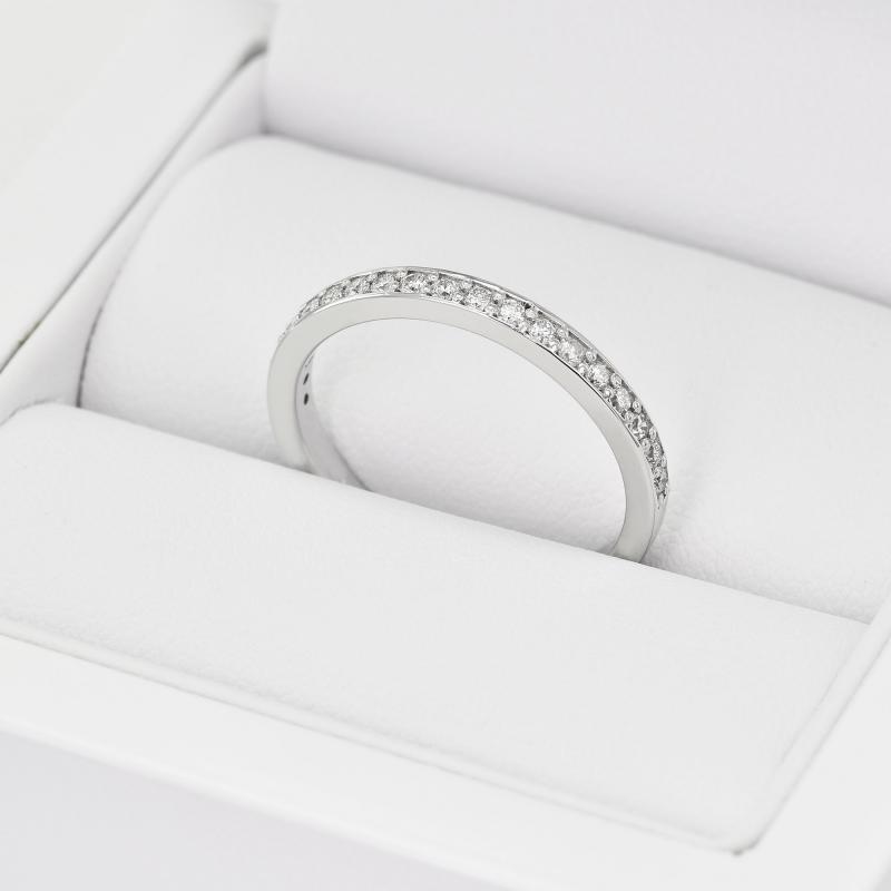 Eternity prsteň s lab-grown diamantmi a pánsky komfortný prsteň Lulit 101945