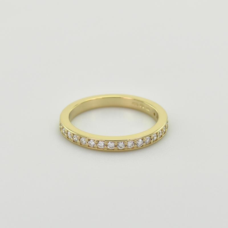 Eternity obrúčka s lab-grown diamantmi a pánsky pologuľatý prsteň Dunn 102015
