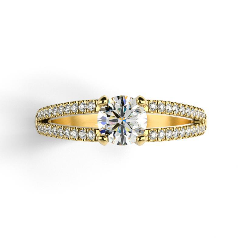 Diamantový zásnubný prsteň Davio 10245