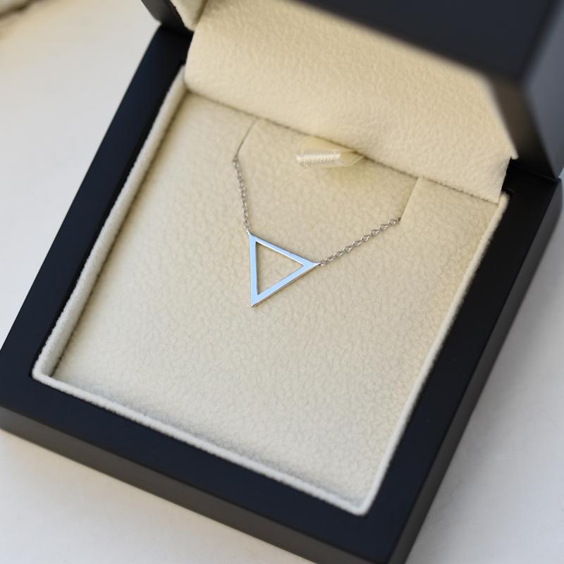 Strieborný náhrdelník v tvare trojuholníka AirTriangle 103955
