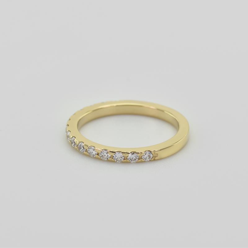 Eternity prsteň s moissanitmi a pánsky komfortný svadobný prsteň Arooj 105415