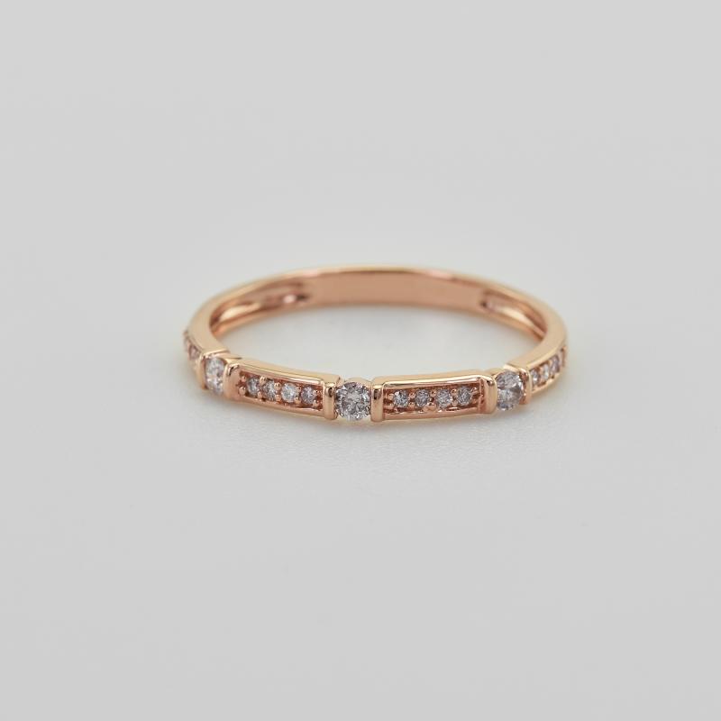 Vintage prsteň s lab-grown diamantmi a pánsky komfortný prsteň Petar 105955