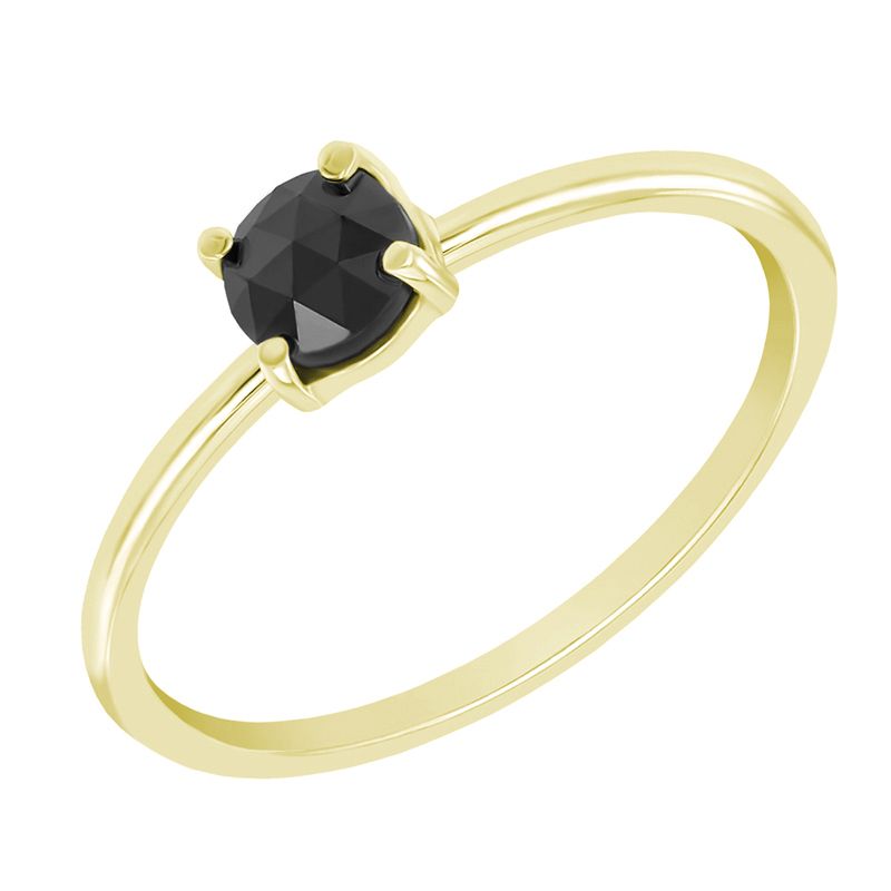 Zásnubný prsteň s čiernym diamantom Enrico 110175