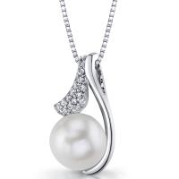 Strieborný perlový náhrdelník Ralizen