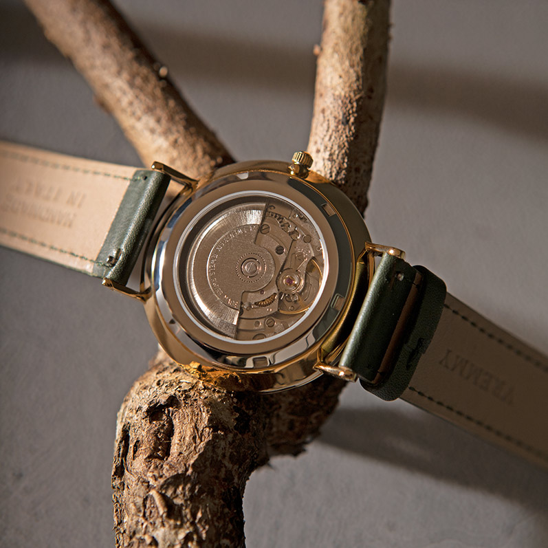 Luxusné hodinky so švajčiarskym strojčekom Gardener 110835
