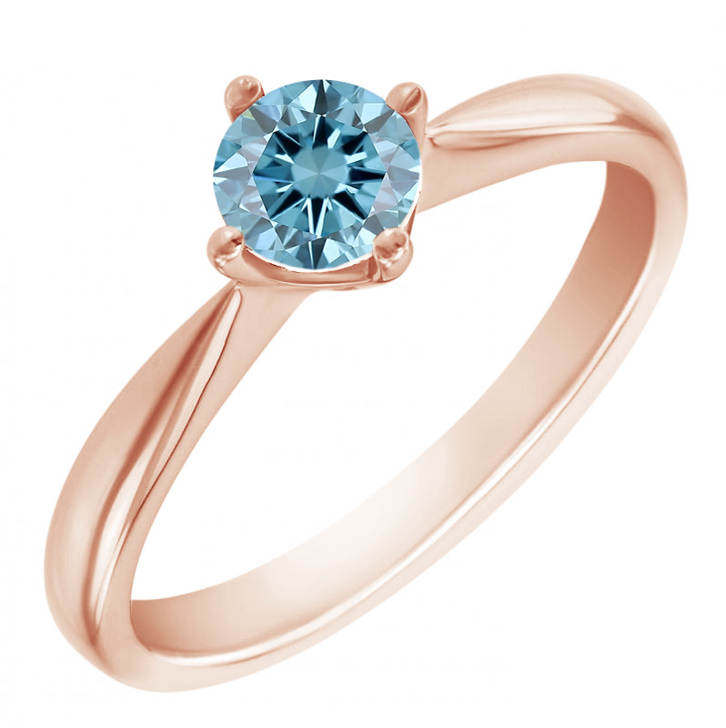 Zásnubný prsteň s certifikovaným fancy blue lab-grown diamantom Maya 113695