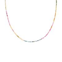 Strieborný náhrdelník s turmalínovými korálkami Leyla