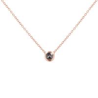 Minimalistický náhrdelník so salt and pepper diamantom Vieny