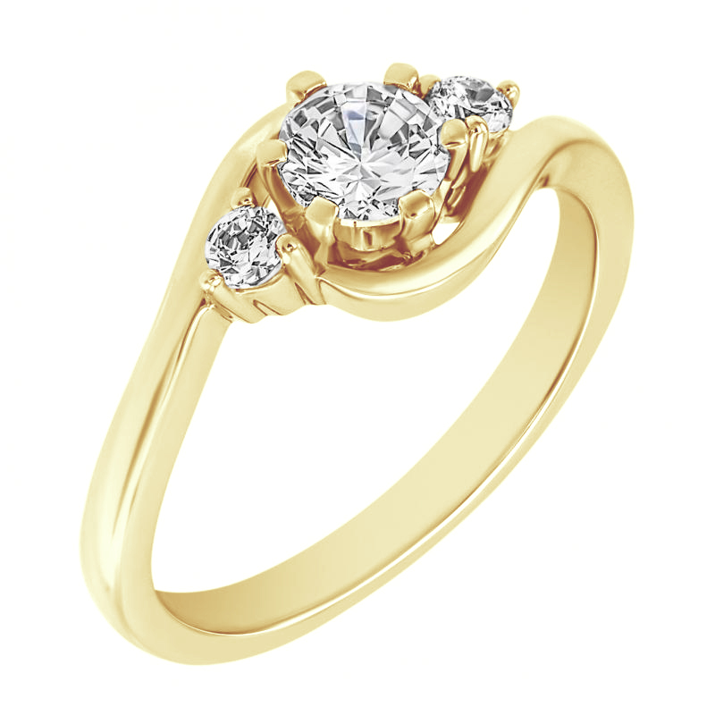 Zásnubný prsteň s diamantmi Tacie 117895