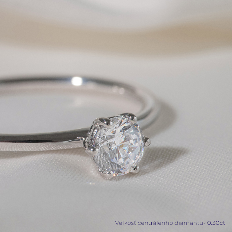 Zásnubný prsteň s diamantom Vanilla 120975