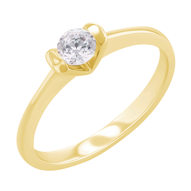Zásnubný prsteň s diamantom Hane 122055