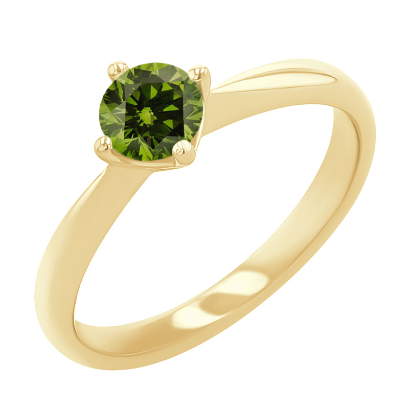 Zásnubný prsteň so zeleným diamantom Maya