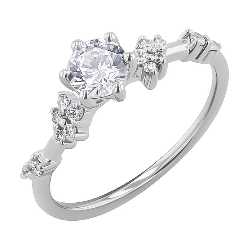 Romantický zásnubný prsteň s lab-grown diamantmi Marita 126705