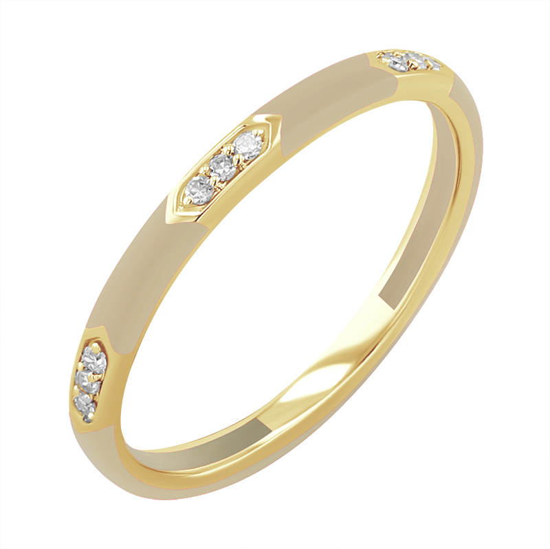 Keramický prsteň s diamantmi Amila