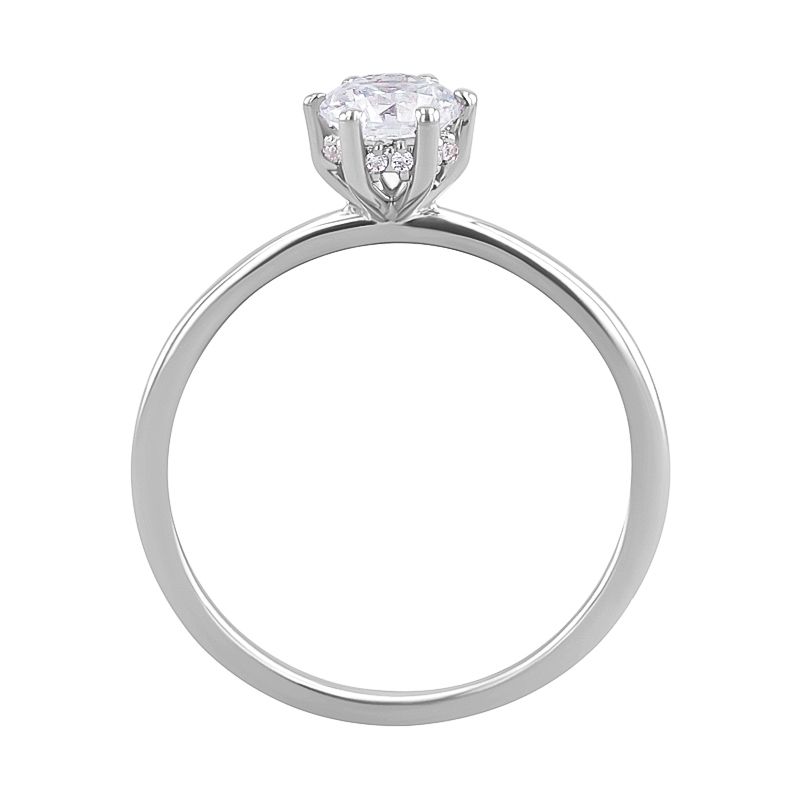 Zdobený zásnubný prsteň s diamantmi Juana 127505