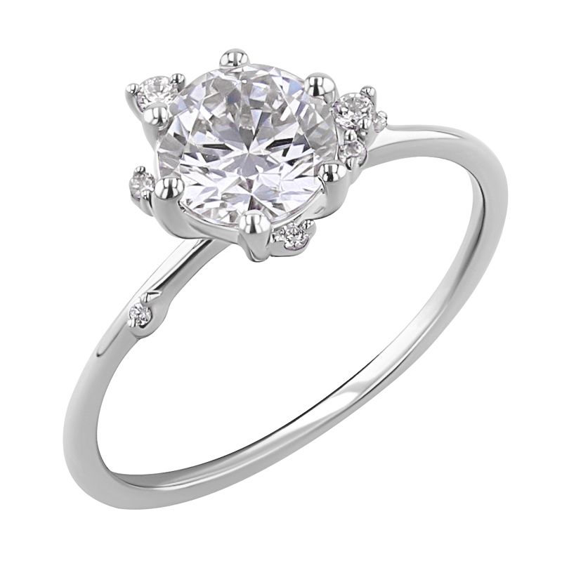 Cluster zásnubný prsteň s diamantmi Carole 127715