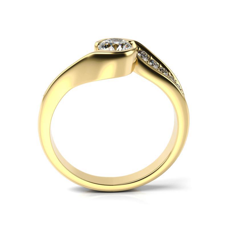 Zásnubný zlatý prsteň 12785