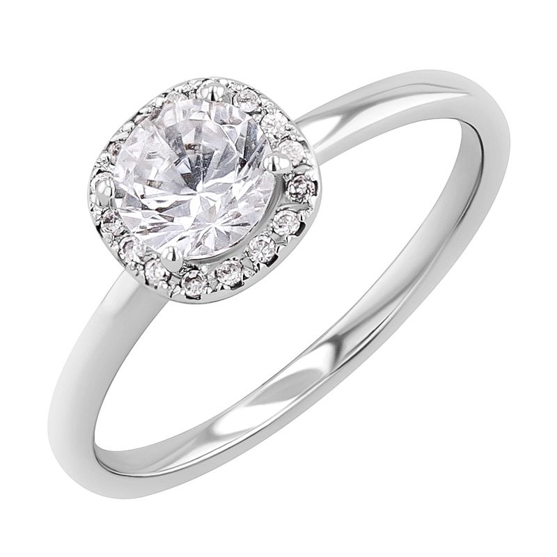 Halo zásnubný prsteň s lab-grown diamantmi Zarah